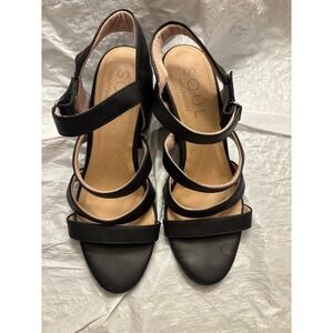 Soul Naturalizer Black Strappy Heels – Size 7M